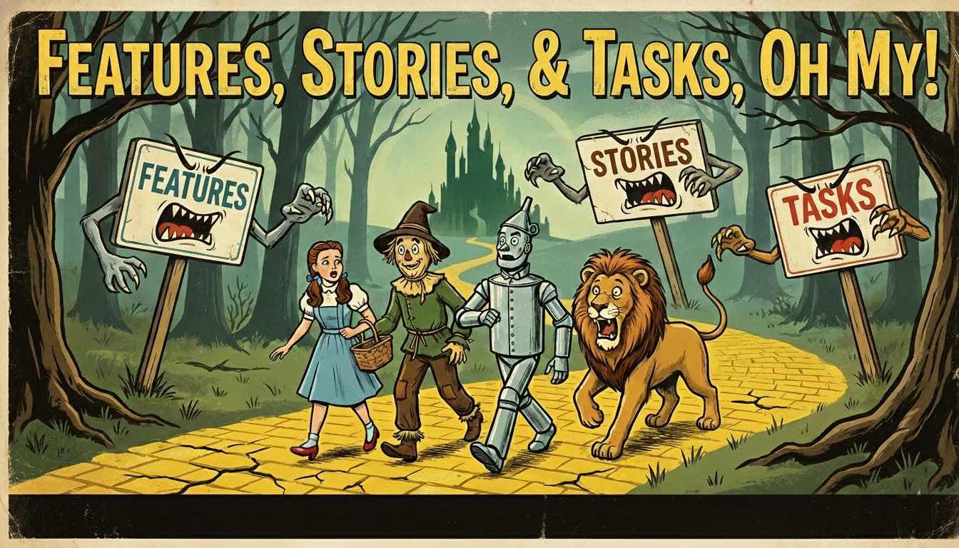 Features, Stories, & Tasks! Oh My! - AgileLnL - Mark Shead