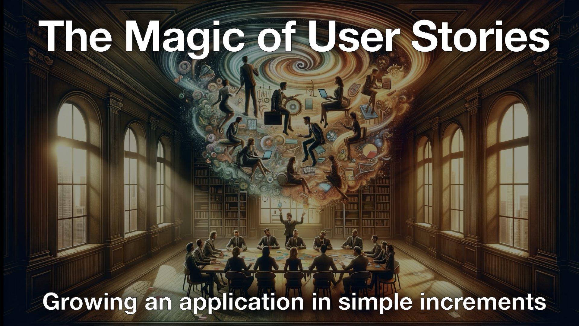 The Magic of User Stories - Growing an application with simple increments